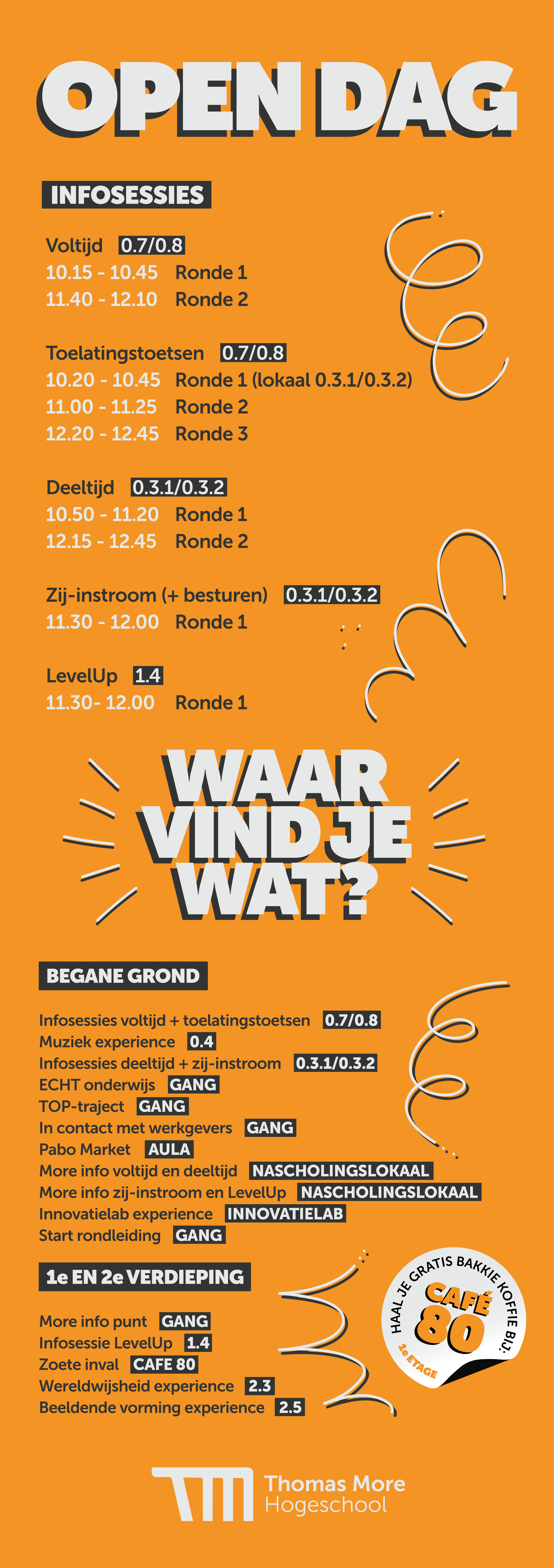 Open dag programma 5 april Thomas More Hogeschool